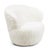 Textile Regina Andrew Myra Boucle Faux Wool Swivel Chair, White For Sale - Image 7 of 7