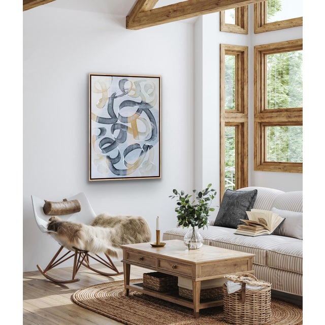 Abstract Framed Original Painting Titled Wrapped by Pamela Harmon For Sale - Image 3 of 10