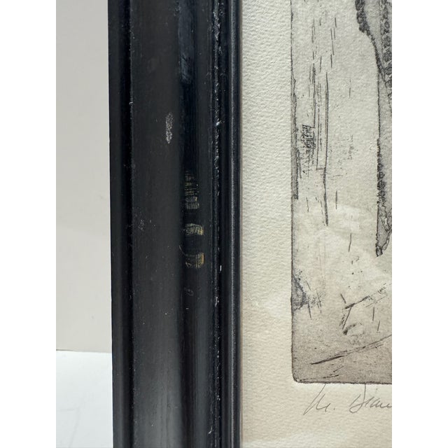 Mid 20th Century M. Diane Dale Signed Original Print Expressionist Figure Study Framed 17x14 Contemporary For Sale In Atlanta - Image 6 of 9