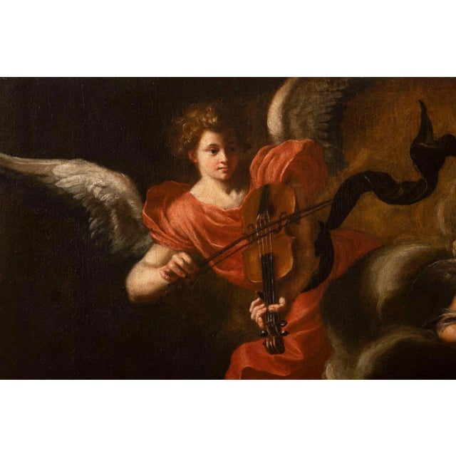 Master of the Neapolitan School of the 17th Century. Vision of Saint Francis, Paint For Sale - Image 5 of 10