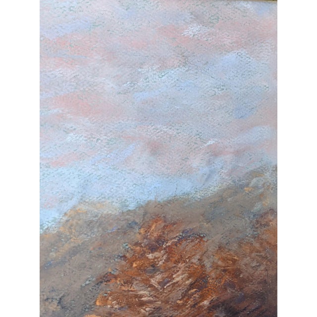 Original Autumn "Changing of the Leaves" Fauvist Landscape Pastel Drawing Framed For Sale - Image 4 of 9
