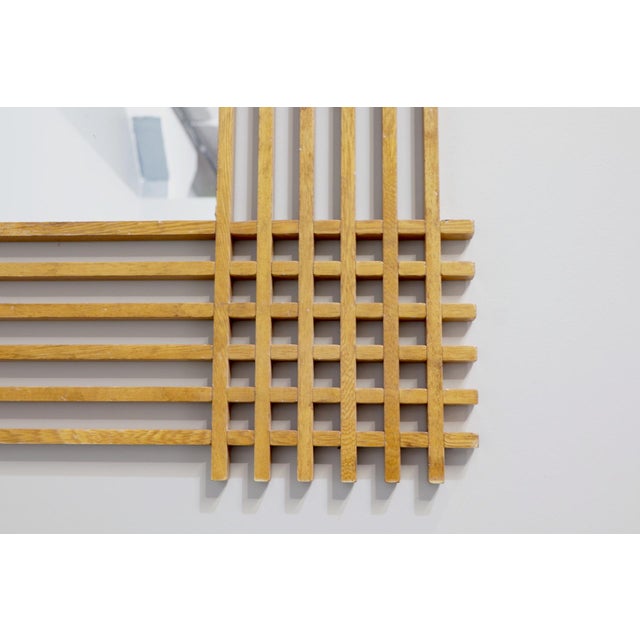 Vintage Italian Wooden Mirror by Ettore Sottsass, 1960 For Sale - Image 11 of 12