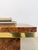 Mid 20th Century Milo Baughman Style Burlwood Brass Trim Side Table Vintage MCM Postmodern Accent For Sale - Image 10 of 11