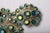 Modern Vintage Aurora Borealis Iridescent Blues, Greens Crystal Pin or Brooch For Sale - Image 3 of 5