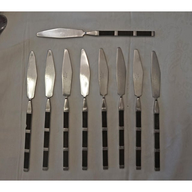 Stanley Roberts 1950s Safari by Stanley Roberts Flatware Silverware - Set of 51 Pieces For Sale - Image 4 of 9