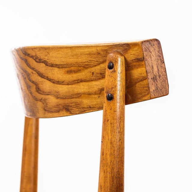Vintage Oak and Ash Dining Chair, 1950s For Sale - Image 9 of 12
