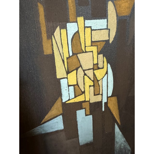 his item is an original abstract mixed-media painting or painting on board attributed to Jack Amoroso, an American artist...