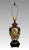 A very striking Japanese Table Lamp featuring traditional Japanese Buddhist figures. Black moriage decoration with raised...