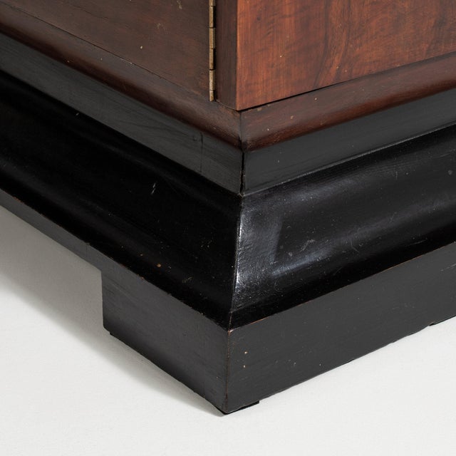 19th Century France Art Deco Black Wood Storage Cabinets & Cupboards For Sale - Image 4 of 11
