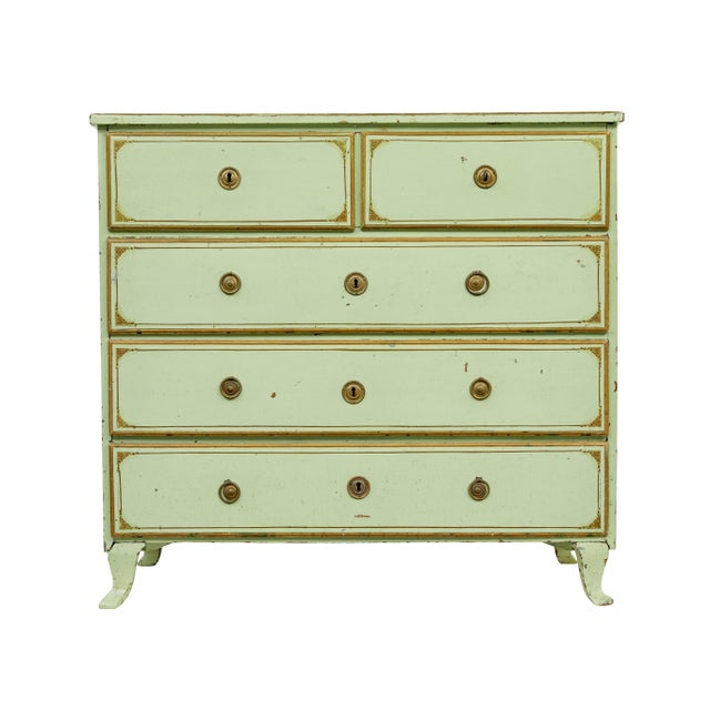 19th Century Swedish Pine Chest of Drawers, 1860 For Sale - Image 6 of 13