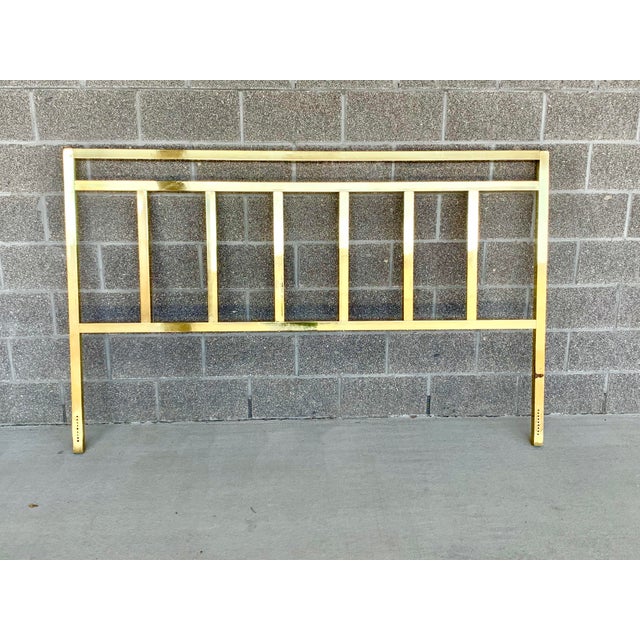 Hollywood Regency Brass King Headboard Chairish