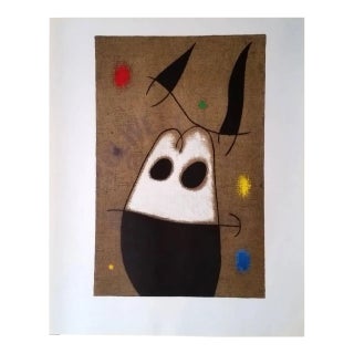 Femme et oiseau 1/10: one plate from "Femmes" 1965 For Sale