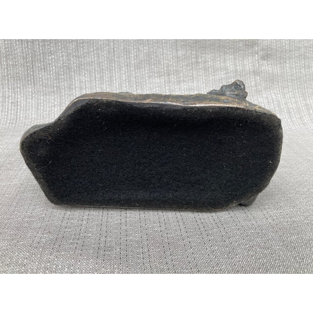 Vintage Van Wolf Cougar Bronze Sculpture For Sale - Image 10 of 12