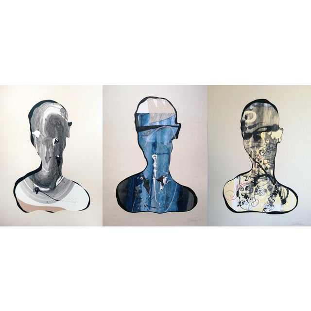 Early 21st Century Stefano Mazzolini, S3M, 2022, Collage & Acrylic on Paper For Sale - Image 5 of 5