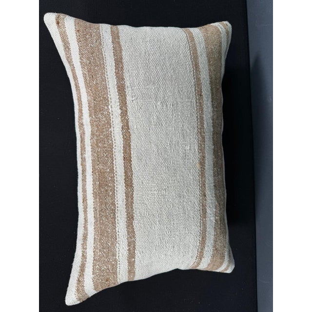 Turkish Hemp Pillow Cushion Natural Beige Brown Pillow Cushion Cover 16" x 24" #30114 Enhance your home decor with our...