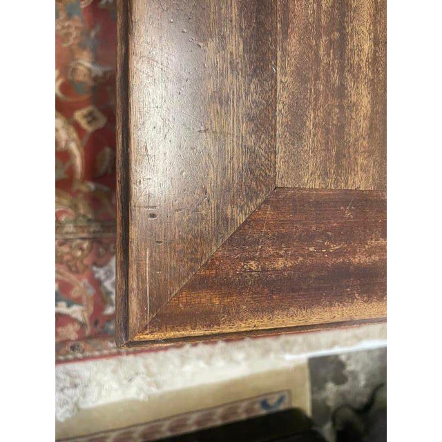 Black Directoire Style Mahogany Farmhouse Table For Sale - Image 8 of 9
