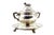 Metal Silver Bonbon Jar on a Removable Plate with Goat-Shaped Knob Lid, Friezes and Raised Feet For Sale - Image 7 of 9