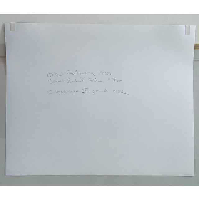 Neil Folberg, Jebel Zakuf, Sinai Vintage Color Photo Israeli Signed Cibachrome Photograph, 1982 For Sale In Miami - Image 6 of 7