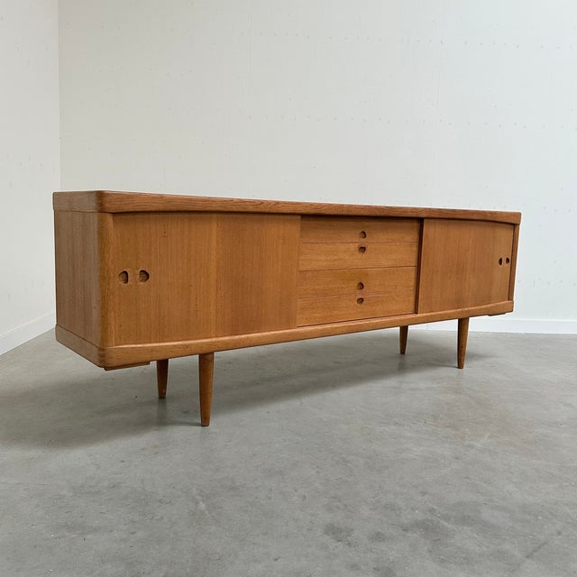 Vintage Sideboard in Oak by W.H. Klein for Bramin, Denmark, 1960s For Sale - Image 4 of 17