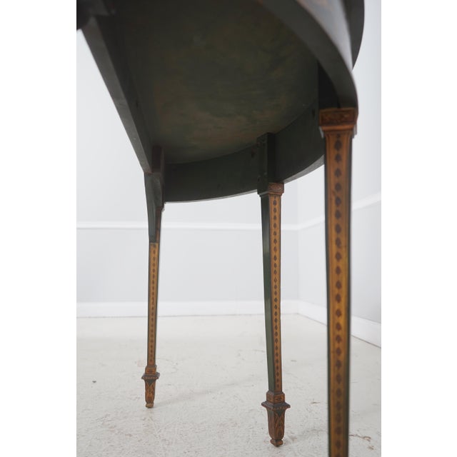 Adams Paint Decorated Vintage Console Hall Table For Sale - Image 14 of 14