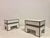 Gold White Bedside Tables with Brass Banding by Alain Delon for Maison Jansen, 1970s, Set of 2 For Sale - Image 8 of 17