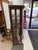 American Antique Tiger Oak Curio Cabinet, 4 Shelves, Glass Door, Hand Carved Wood For Sale - Image 3 of 11