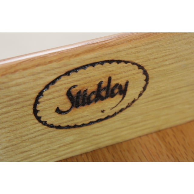 Stickley Highlands Mission Cherry 2 Drawer Sofa Table For Sale - Image 17 of 18
