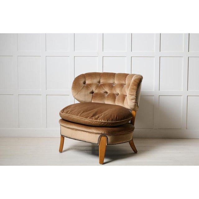 20th Century Scandinavian Modern Boet Lounge Chair by Otto Schulz, 1890s For Sale - Image 3 of 9
