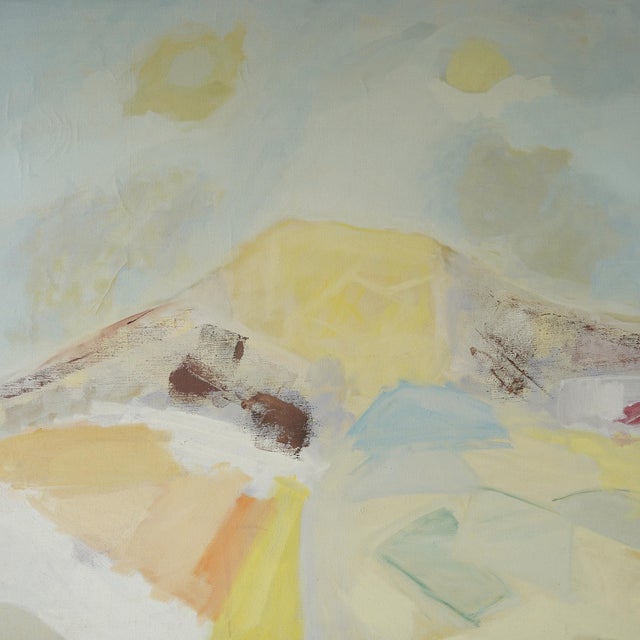 20th Century Abstract Expressionist Landscape Original Painting by Linda Kolar (D. 2020) For Sale - Image 12 of 13