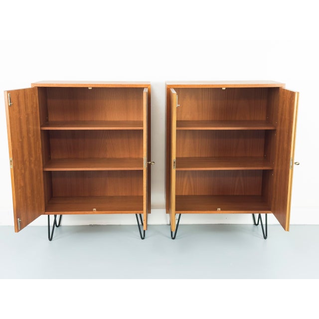 Wood Mid-Century Teak Cabinets from Idee Möbel, 1960s, Set of 2 For Sale - Image 7 of 18