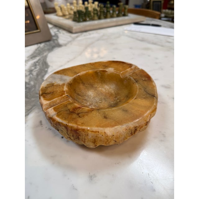 Carved Brown Marble Ashtray For Sale In Los Angeles - Image 6 of 6