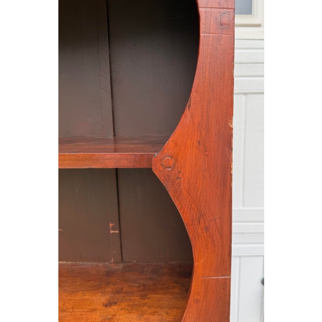 Early 19th Century Colonial Farmhouse Hutch – Antique Pennsylvania Sheraton-Style Cabinet For Sale In Buffalo - Image 6 of 14