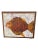 Wood Textured Mid-Century Oil Painting of a Fish For Sale - Image 7 of 7