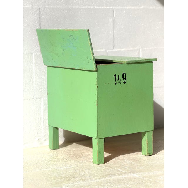 Industrial Green Storage Table, 1960 For Sale - Image 6 of 14