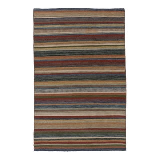 Vintage Scandinavian Kilim Area Rug 4ft X 6ft 3in For Sale