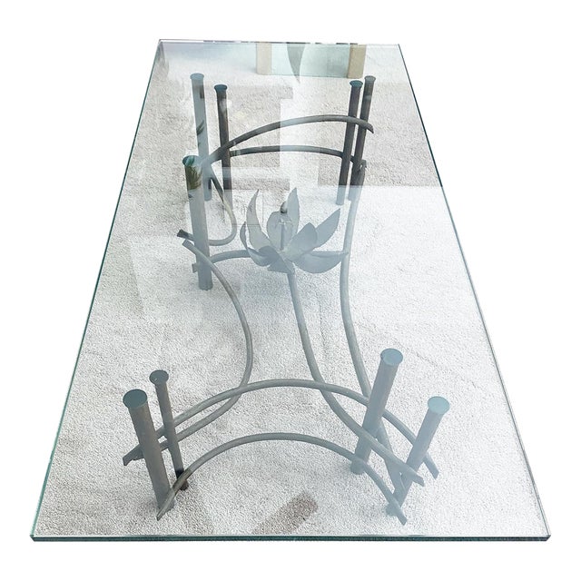 1970s Brutalist Silas Seandel Lotus Coffee Table For Sale