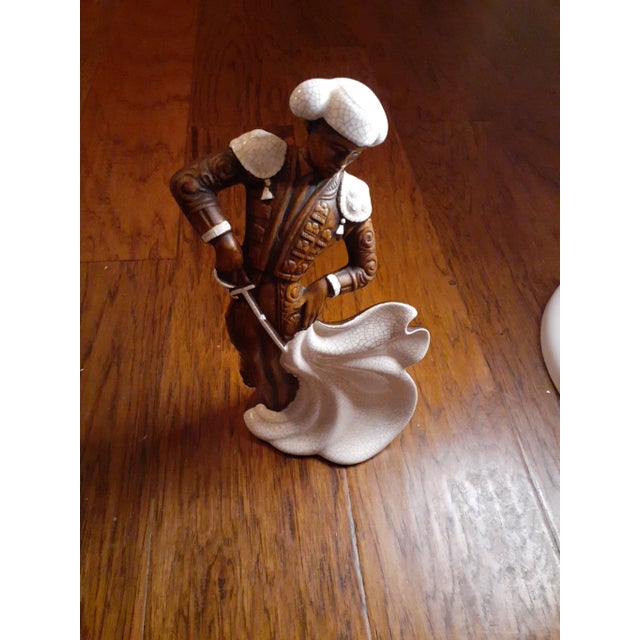 Brown Mid-Century Modern Treasure Craft Ceramic Bullfighter Matador Figurine For Sale - Image 8 of 8