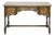 Vintage Western Revival Drawers Turned Decorative Legs Desk For Sale