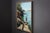 Blue Contemporary Into the Reflections by Jon Doran | Oil on Panel Swimmer on Sunlit Rocks by the Sea For Sale - Image 8 of 9