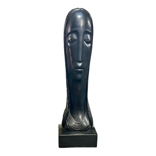 Rima Padova’s, Plaster Sculpture of a Woman’s Head, Italy, Classical Forms Mixed With a Contemporary ‘Abstract Sensibility’, 1964, Signed and Numbered For Sale