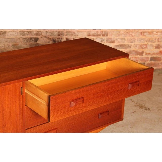 Brown Long Mid-Century Modulus Sideboard in Teak from Fristho, Netherlands, 1960s For Sale - Image 8 of 18