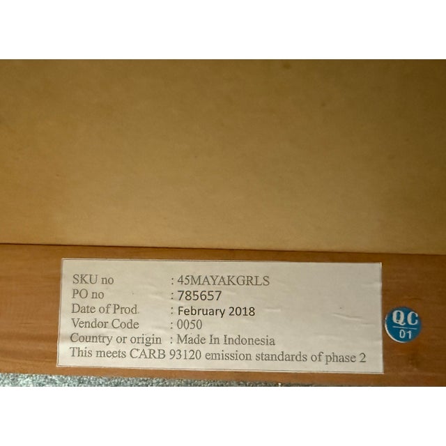 California King Arhaus Maya Platform Bed Frame For Sale - Image 11 of 11