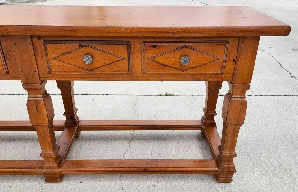 Huge Drexel Heritage Console Table 90