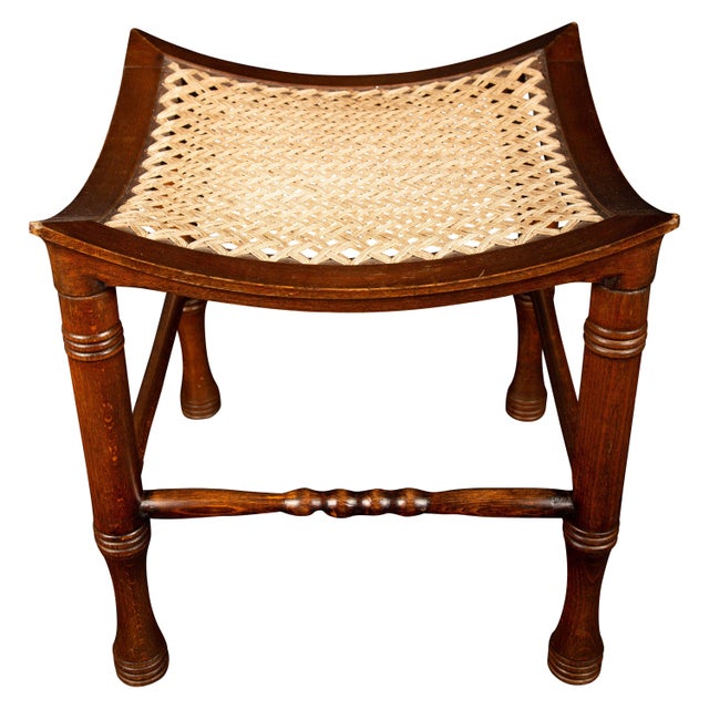 Wood and Cord Thebes Stool, 19th C For Sale In New York - Image 6 of 6
