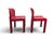 Here is a pair of model 4875 chairs, designed by carlo bartoli for kartell. Made of vibrant red polypropylene, they...