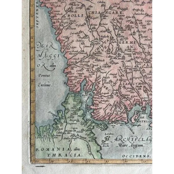 Antique Map of Natolia by Ortelius, 1600 For Sale - Image 5 of 11