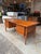 Arne Vodder 1960s Restored Arne Vodder Teak Executive Desk by Hp Hansen, Mid Century Modern For Sale - Image 4 of 12