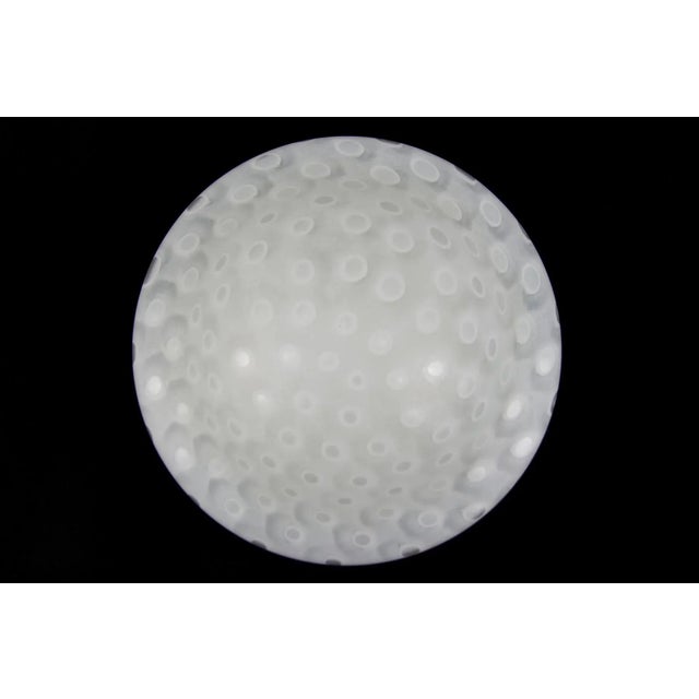 White White Frosted Glass Ceiling Lamp from Peill & Putzler, 1970s For Sale - Image 8 of 18