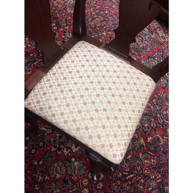 Queen Anne Vintage Corner Chair, Mahogany Queen Anne Chair For Sale - Image 3 of 8