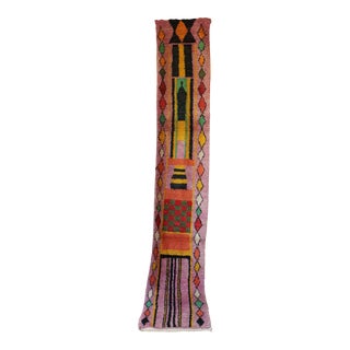 Colorful Moroccan Runner Rug - 2'4" X 13'5" Ft For Sale